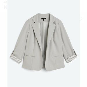 41 HAWTHORN NATALIE KNIT BLAZER IN LIGHT GREY STITCH FIX NWT